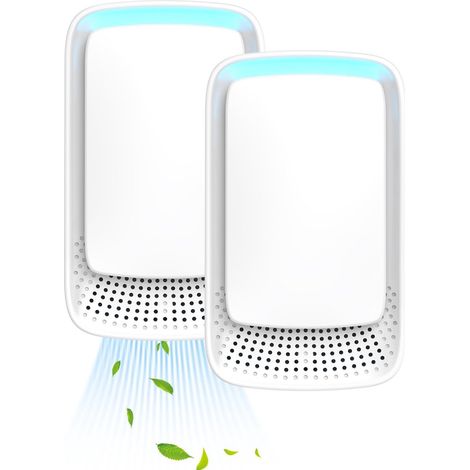 Purificatore d'aria a spina - Tecnologia a ioni negativi - Funzionamento silenzioso per uso domestico - Purificatore d'aria a ioni negativi per camera da letto, ufficio, stanza degli animali, bagno, b