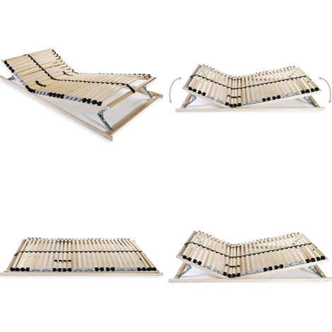 Lattenrost mit 28 Latten 7 Zonen 70x200 cm - Lattenrost - Holzrahmen - Birkenholz - Buche - Lattenrost 70x200 - Home & Living