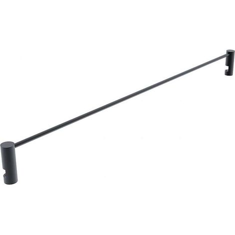 Nimco Unix - Corralito para estantería, longitud 40 cm, negro mate UNC 1001S-40-90
