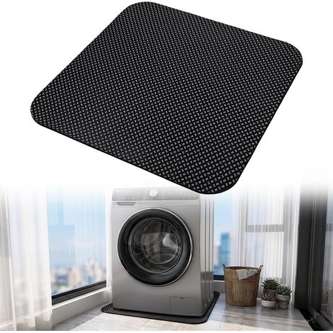 Tappetino antivibrazione per lavatrice, 60 x 60 cm (nero) (1/5)