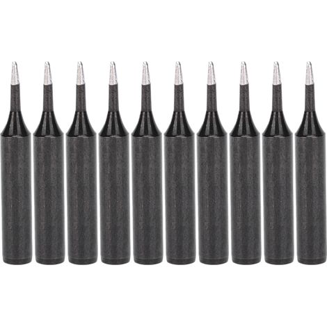Lot de 10 pointes de fer à souder station soudage type chauffage interne noir 900MT1C (1/5)