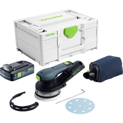 Ponceuse excentrique sans fil Festool ETSC 2 125-Basic 18 V 125 mm sans balais + 1 batterie 4,0 Ah + Systainer - sans chargeur
