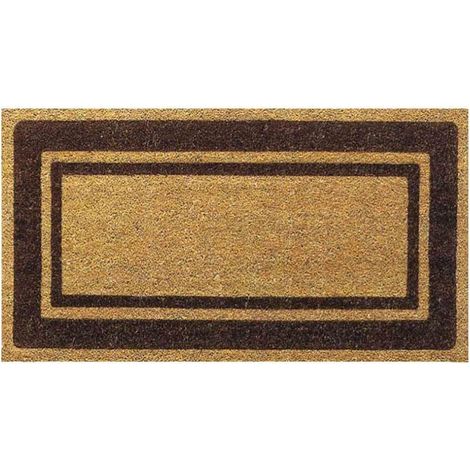 Zerbino classico rettangolare in fibra di cocco naturale cm 60 x 120 per casa