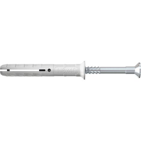 Schlagdübel mit breitem Kragen N8x60/20 S - INOX A2 - 50 Stück - FISCHER