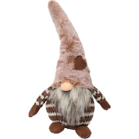 Elfo di Natale in peluche, marrone, 50 cm (1/3)