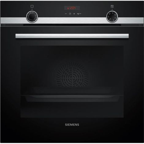 71 liter, 60 cm, schwarzer multifunktions-einbaubackofen - Siemens - HB574ABR3F