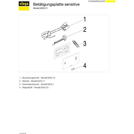 VIEGA 653828 Plaque de commande WC VisignforCare (1/5)