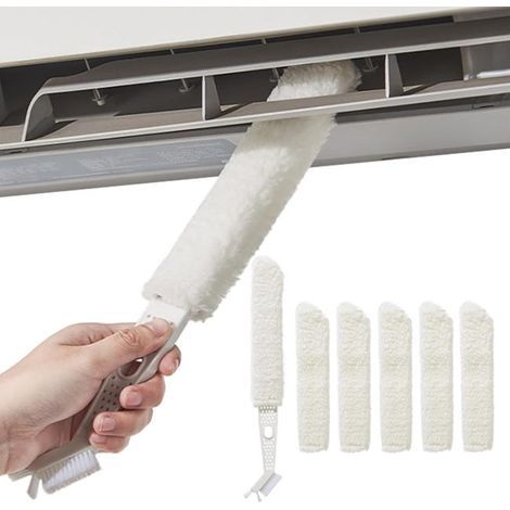 Mini split air conditioner cleaning kit, 6 pieces, wall-mounted air conditioner cleaning kit (including 5 brush heads). (1/5)