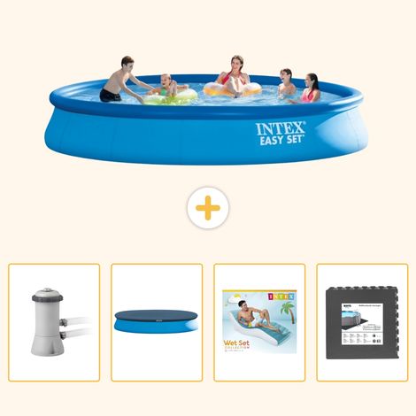 Intex Piscine Easy Set Ronde - 457x84 cm - 5-pièces S223 (1/5)