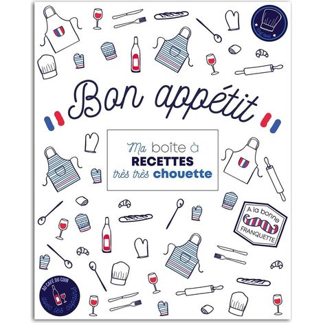 Kit Papeterie Classeur de Recettes - Bleu Blanc Rouge - Inclus Stickers (1/5)