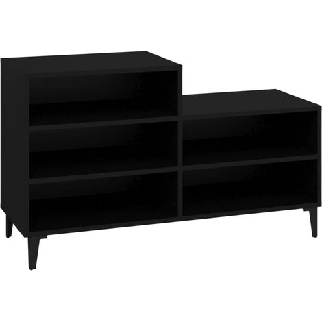 Maison Exclusive - Scarpiera Nera 102x36x60 cm in Legno Multistrato