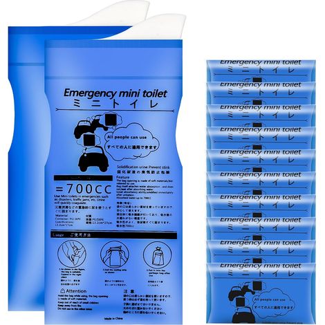 6 x 700ml Urine Bags Car Vomiting Bag, Female Portable Urine Bags, Portable Toiletry Vomit Bag, Pee Bags for Women, Men, Adults, Travel, Camping, Car (1/5)