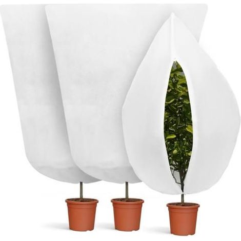 Voile Hivernage Plante Extérieur 80x100cm, 3 PCS Housse Hivernage Plante, Voile d'Hivernage Housse de Protection pour Plantes (1/5)