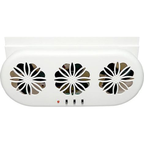 Ventilateur d'extraction pour voiture, 3 ventilateurs, alimentation solaire, USB, ventilation silencieuse, refroidissement du radiateur, automobile