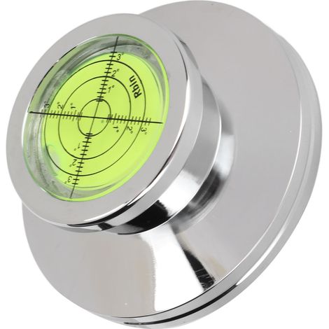 Plattenspielerstabilisator aus Aluminiumlegierung, Schallplattengewicht, Plattenspielerklemme, Schwingungsdämpfer, silberfarben (1/5)