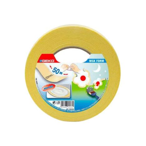 Nastro da mascheratura crepe 25mmx50m speciale per linee curve