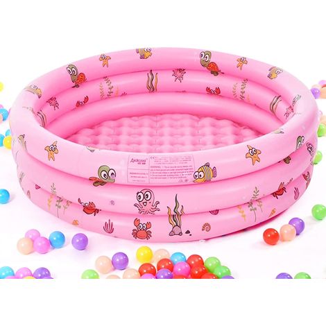 Jiajia AI, Piscine Enfant Piscine Gonflable Ronde 100x35cm Pataugeoire Gonflable pour jardin, terrasse et exté (1/3)