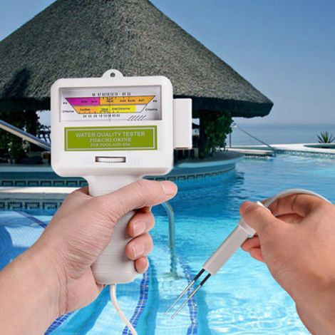 PC-101 Schwimmbadwasserqualitätsmessgerät, pH-Tester, Chlordetektor (1/5)