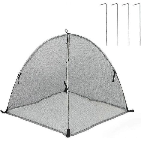 UNMini serre de protection pour plantes, 60 x 60 x 60 cm, abri de jardin transparent avec piquets de fixation au sol, protection contre le froid pour légumes, fleurs et plantes en pot. (1/5)