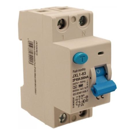 ETTROIT Interruttore Differenziale Puro 2P 63A 300mA 220V-6KA Curva F - JX3263613