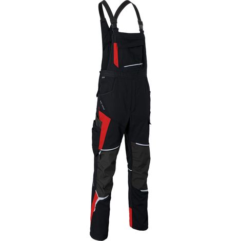 Kübler Latzhose BODYFORCE 3125 schwarz/mittelrot Gr. 98 (1/2)