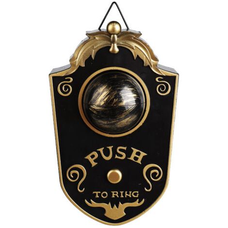 BUNTHAUS Halloween décoration de sonnette borgne LED électrique émettant de la lumière son globe oculaire bar sonnette pièce secrète accessoires délicats (noir) (1/5)
