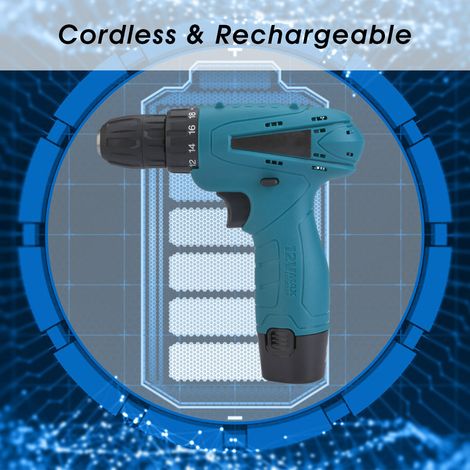Tournevis électrique sans fil rechargeable avec batterie lithium-ion 12V et perceuse électrique (1/5)