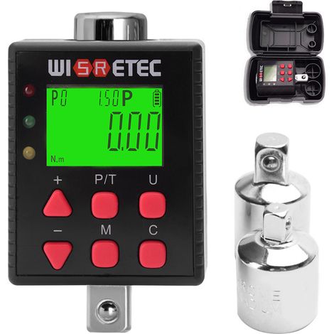 Clé Dynamométrique Numérique ADQ4-200S/340S Écran Rétroéclairé, 5 Unités, Mode Crête/Suivi, Précision ±2%, Alarme LED (1/5)