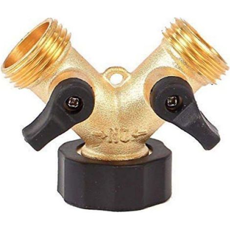 Vanne à Boisseau sphérique à Trois Voies en Laiton, Type Y, inverseur à Deux Voies, Distributeur de Robinet Durable, 1 Prise (1/4)