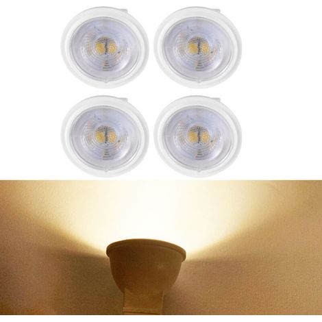 Ampoule LED GU4 MR11, 3W Équivalent 60W 300LM 3000K Blanc Chaud, Angle de Faisceau 36°, Ampoules LED 12V Classe C, Non-Dimmable, Lot de 4 [Classe énergétique C]