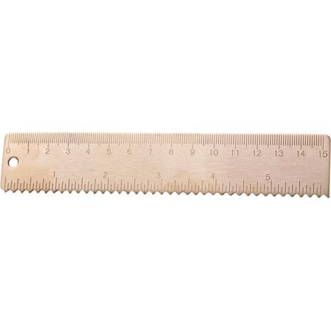 Règle en laiton Toddmomy, d'étudiant, à dessin droite de 15 cm (1/5)