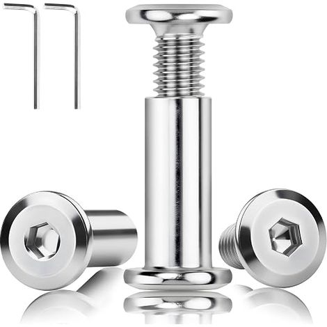 Vis de Connexion pour Meubles M6x15mm Vis Assemblage Meuble Relieuse Connecteurs D'armoire pour les Panneaux de Bois Meubles Armoires (1/5)