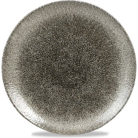 Assiette plate Raku Quartz Noir - 217 mm - Finedine