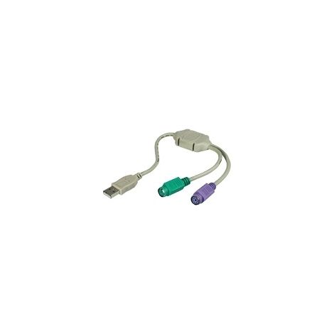 MicroConnect USB A - Convertisseur 2x PS/2 0,3 m, USBA2PS2