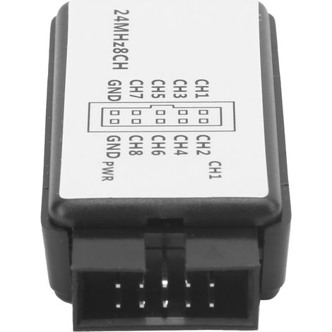 Analyseur logique USB 8 canaux mini appareil avec câble pour ARM FPGA 24MHz, tension -0,5V à 5,25V (1/5)