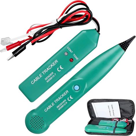 Testeur De Câble, Traceur Cable, Détecteur De Cable Électrique, Portable MS6812 Traceur De Cable Electrique Pour Tondeuse Robot Détecteur, Traceur De Cable Pour Lignes Téléphoniques Et Câbles