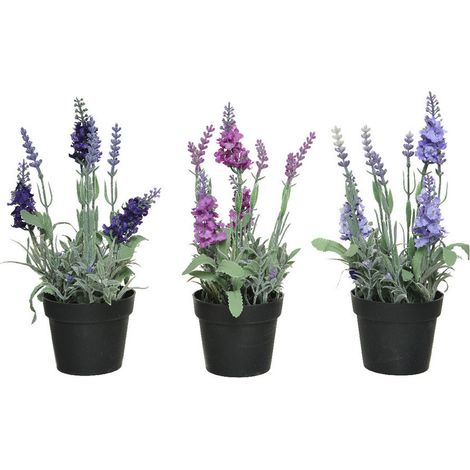 Plante Artificielle Lavande, Plusieurs Couleurs Ø12x25cm (1/3)