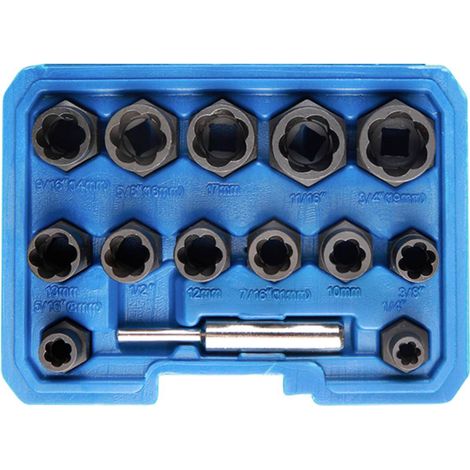 Kunzer 7SA14.1 Extracteur 8 - 19 mm 5/16", 1/2", 7/16", 3/8", 1/4", 9/16", 5/8", 11/16", 3/4" 3/8"