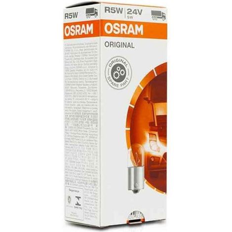 Ampoule avec socle metal R5W 5627 5W 24V BA15S (1/2)