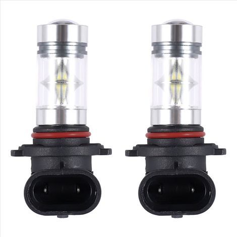 Convient aux ampoules LED H10 9045 9145 9140 100W 1200LM Super White 6000K, convient aux projecteurs de feux antibrouillard et de feux de jour. (1/5)