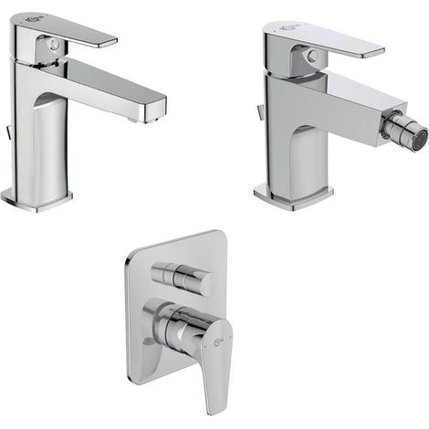 IDEAL STANDARD Kit rubinetti monoleva Cerafine D lavabo - bidet - doccia codice prod: BC686AA+BC691AA+A7189AA (1/4)