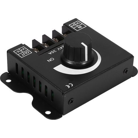 VBESTLIFE Gradateur à Bande Lumineuse à LED, contrôleur de Gradation PWM DC 12V-24V 30A, avec contrôleur à Bouton, pour régler l'interrupteur Marche/arrêt de la luminosité (1/5)