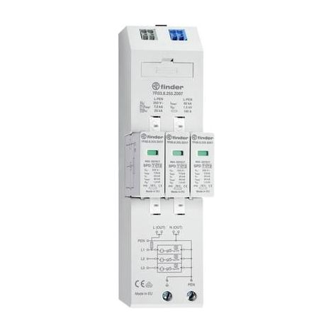 Finder 7P.03.8.255.Z007 limitador de sobretensión robusto