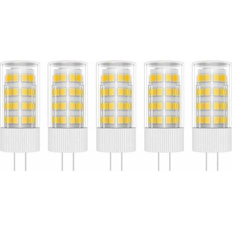 lampadine LED G4 da 5W, 51 LED SMD 2835, luce bianca calda 3000K, 400LM, equivalenti a lampadine alogene da 50W, AC 220V [Classe energetica A+]. (1/4)