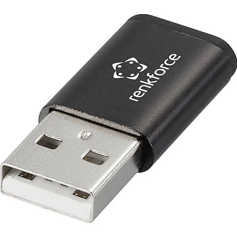 Renkforce bloqueur de données USB Adaptateur [1x USB-A mâle - 1x USB-C® femelle] RF-6615904 (1/3)