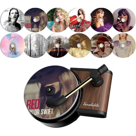 Lot de 12 désodorisants de voiture Taylor à clipser sur les grilles d'aération, désodorisants en forme de platine vinyle pour femmes, accessoires de voiture en forme de pochette d'album, cadeau idéal (1/4)