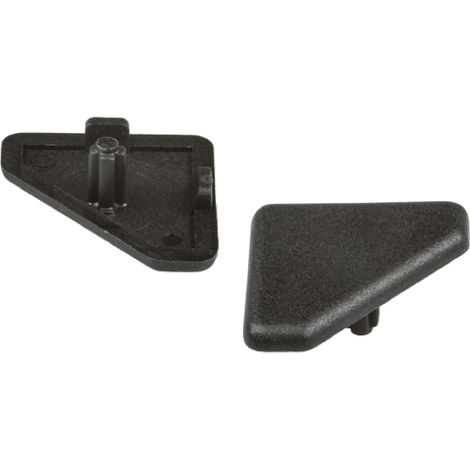 Capuchon Noir, Profilé de R30 x 30 mm ( Prix pour Sachet de 10 )