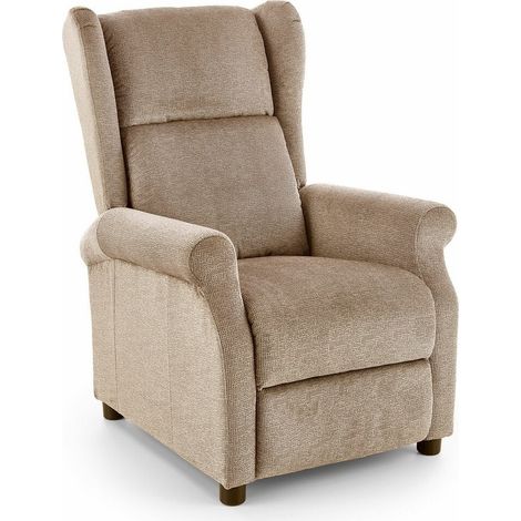 Sillón reclinable Houston 1029, Beige, 107x75x92cm, Tapiz