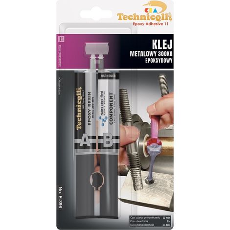 Colle époxy pour métal 300 kg 2 x 12 ml - TQ E-396