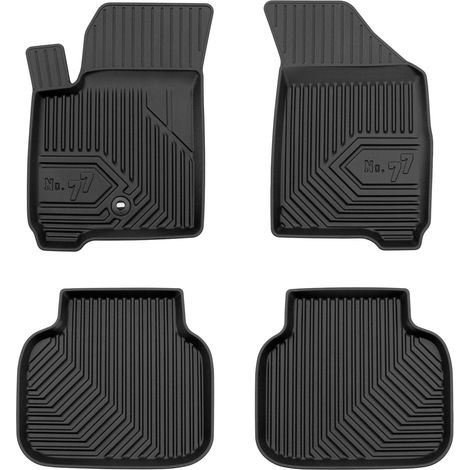 Tapis de Sol de Voiture pour Fiat Freemont 2011-2015 TPE Antidérapant Noir 4Pcs (1/5)